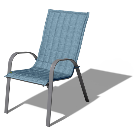 CLASSIC ACCESSORIES Weekend 45" Patio Chair Slipcover, Blue Shadow WSBSCH4520